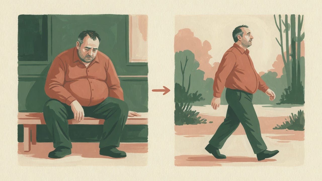 Ilustração: do cansaço ao passo leve